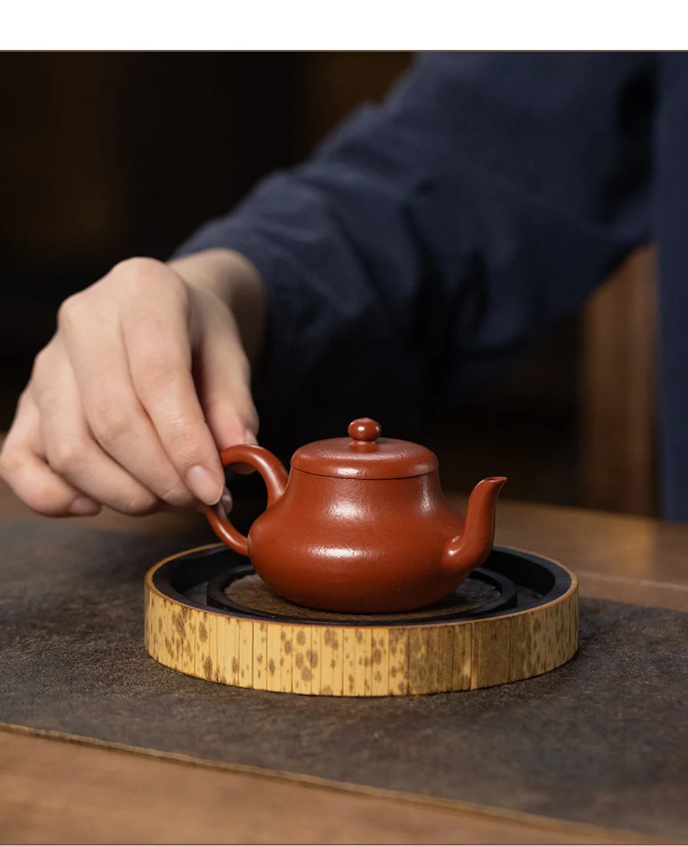 古悦堂宜兴紫砂壶纯手工泡茶壶一人独饮小茶具功夫单壶大红袍君德 详情图 4