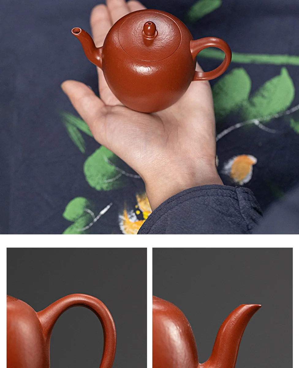 古悦堂宜兴紫砂壶纯手工泡茶壶迷你一人小壶功夫茶具大红袍美人肩 详情图 10