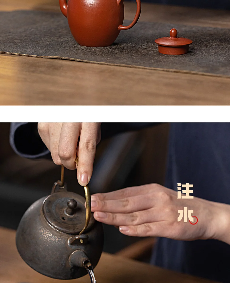 古悦堂宜兴紫砂壶纯手工泡茶壶迷你一人小壶功夫茶具大红袍美人肩 详情图 16