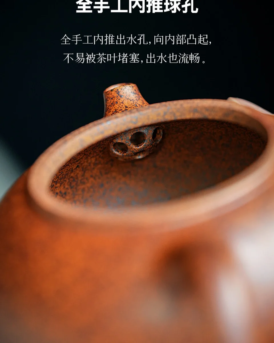 宜兴紫砂茶具纯手工茶壶泡茶家用2026新款一人用功夫小壶波浪寒江 详情图 8