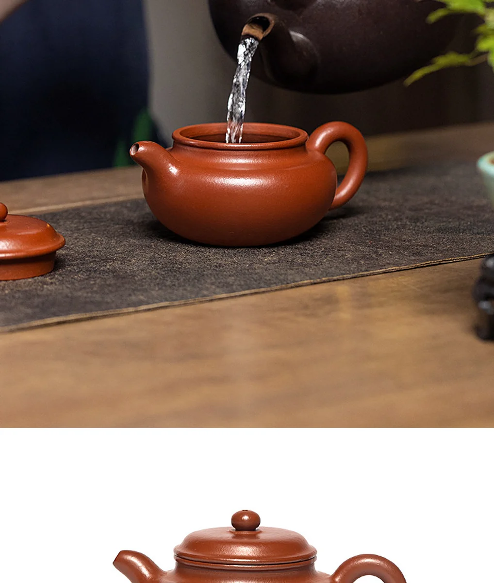古悦堂 宜兴原矿紫砂壶纯全手工泡茶壶朱泥正品茶具套装 芳影仿古 详情图 18