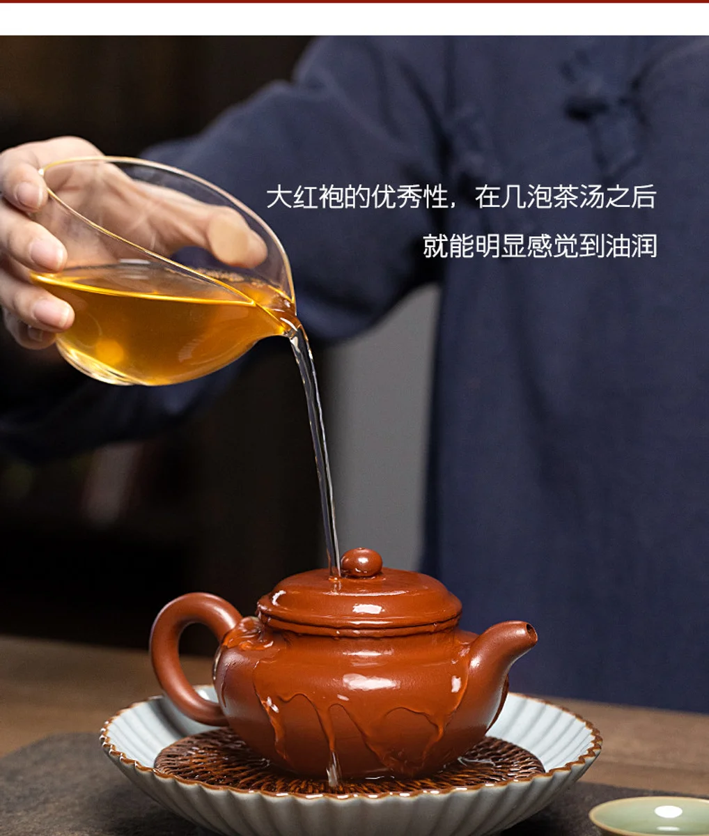 古悦堂 宜兴原矿紫砂壶纯全手工泡茶壶朱泥正品茶具套装 芳影仿古 详情图 8