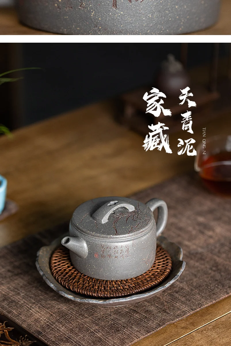 古悦堂 宜兴原矿紫砂壶纯全手工泡茶壶正品家用茶具套装 承香汉瓦 详情图 20