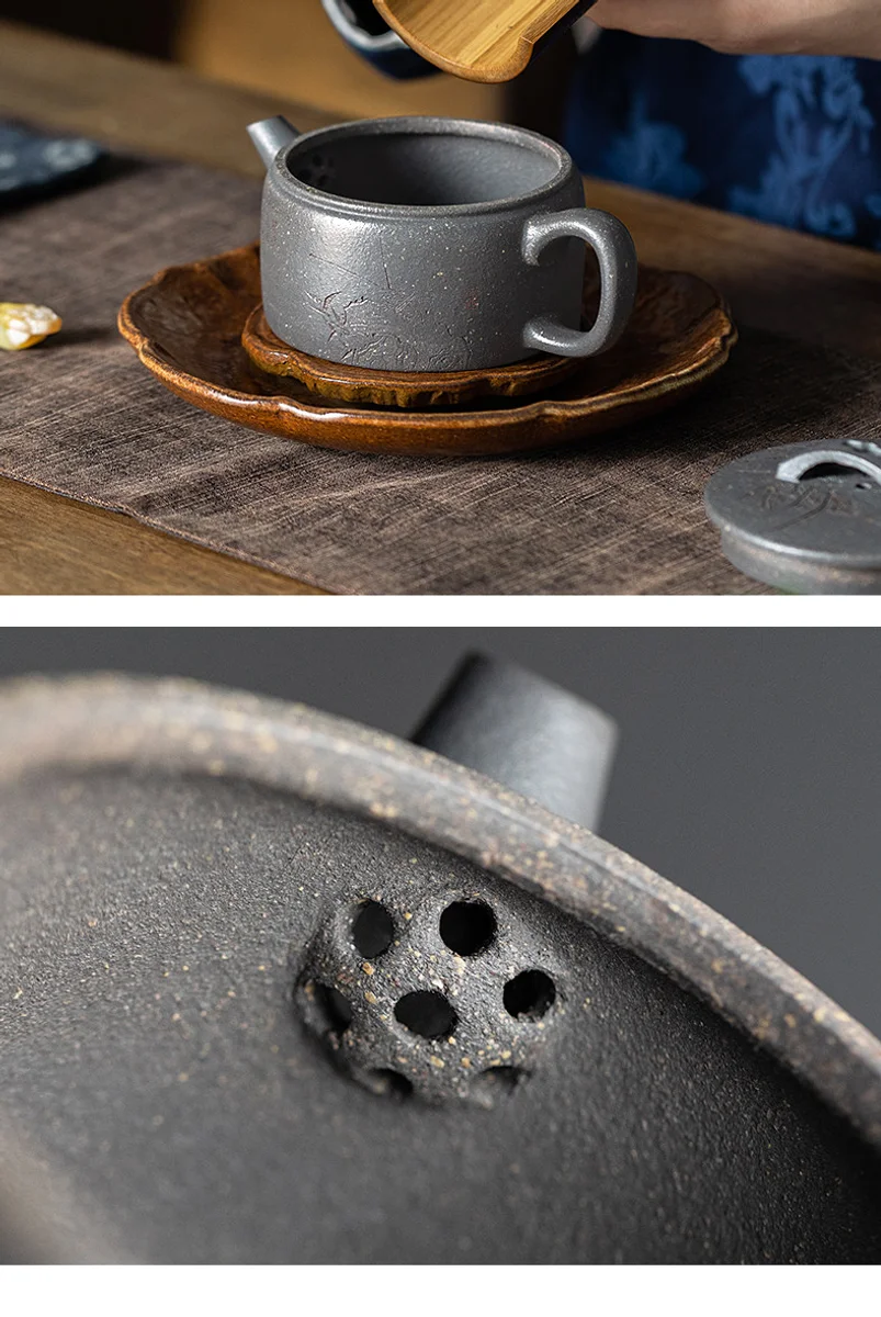 古悦堂 宜兴原矿紫砂壶纯全手工泡茶壶正品家用茶具套装 承香汉瓦 详情图 8