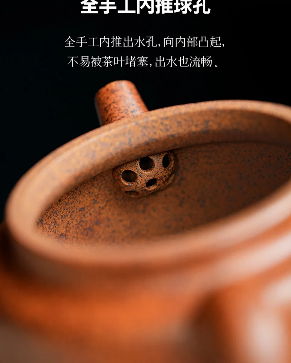 宜兴紫砂壶纯手工家用泡茶壶新款个人专用小容量功夫单壶柴烧德钟 详情图 8