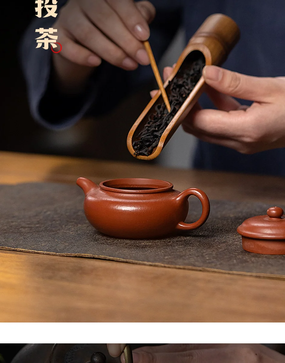 古悦堂 宜兴紫砂壶纯手工泡茶壶迷你一人独饮茶具单壶 大红袍仿古 详情图 14