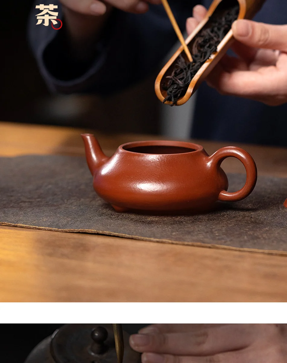 古悦堂宜兴紫砂壶纯手工泡茶壶一人独饮小壶功夫茶具单壶汉棠石瓢 详情图 15