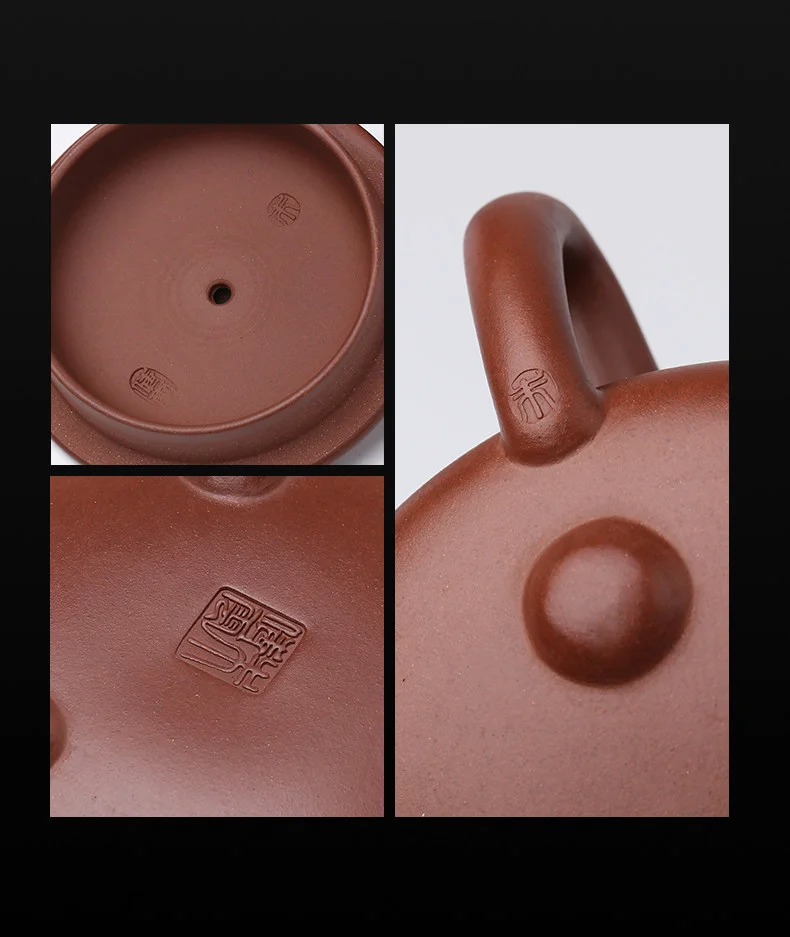 宜兴紫砂壶纯手工家用泡茶套装功夫茶具紫泥复刻景舟石瓢壶260ml 详情图 39