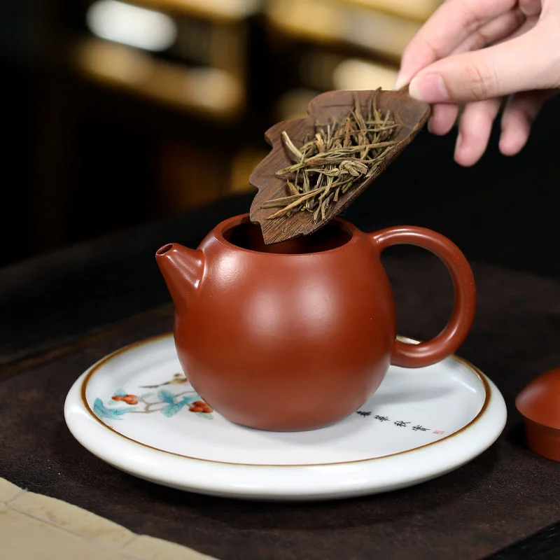 藏壶天下宜兴紫砂壶纯手工功夫茶具原矿大红袍家用泡茶壶龙蛋壶 - 5