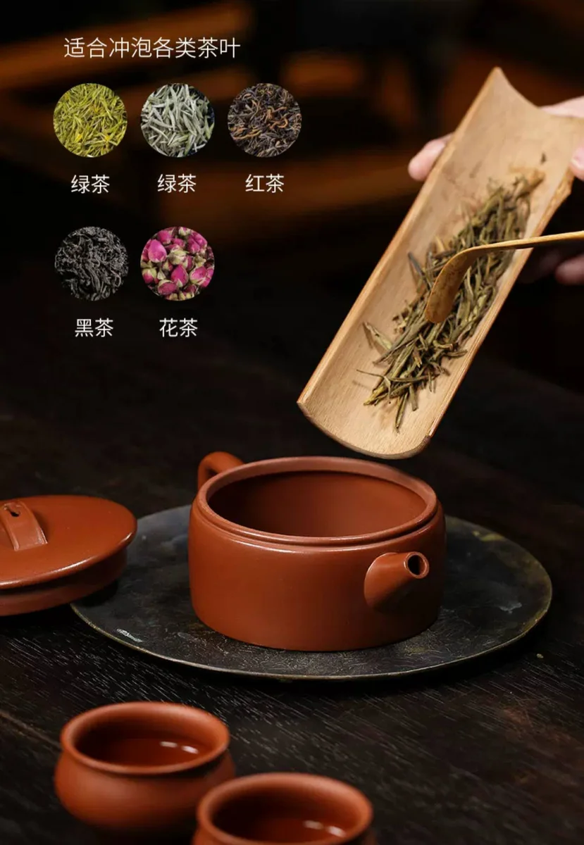 宜兴紫砂壶纯手工功夫茶具一人用紫泥小容量泡茶汉瓦壶套装180ml 详情图 12