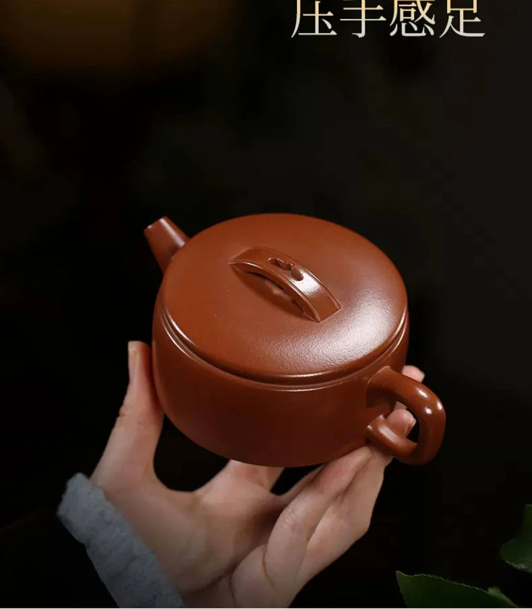 宜兴紫砂壶纯手工功夫茶具一人用紫泥小容量泡茶汉瓦壶套装180ml 详情图 18
