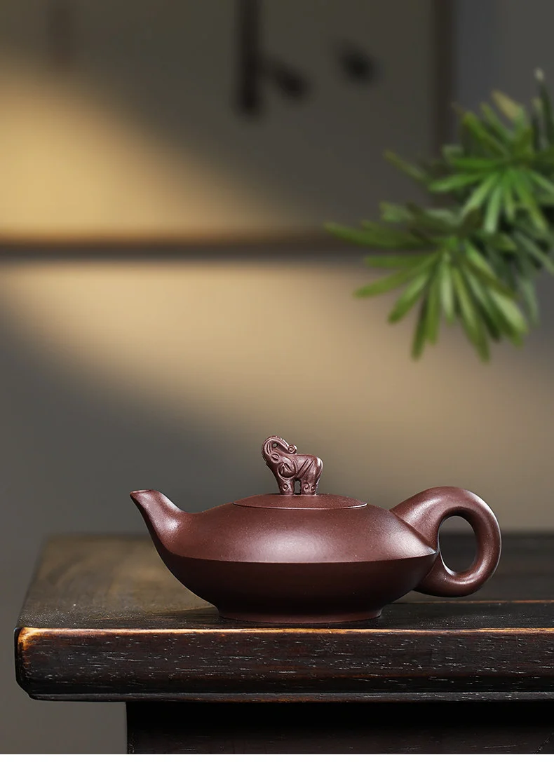 礼品宜兴紫砂壶纯手工紫砂茶具套装原矿老紫泥泡茶壶吉祥如意 详情图 32