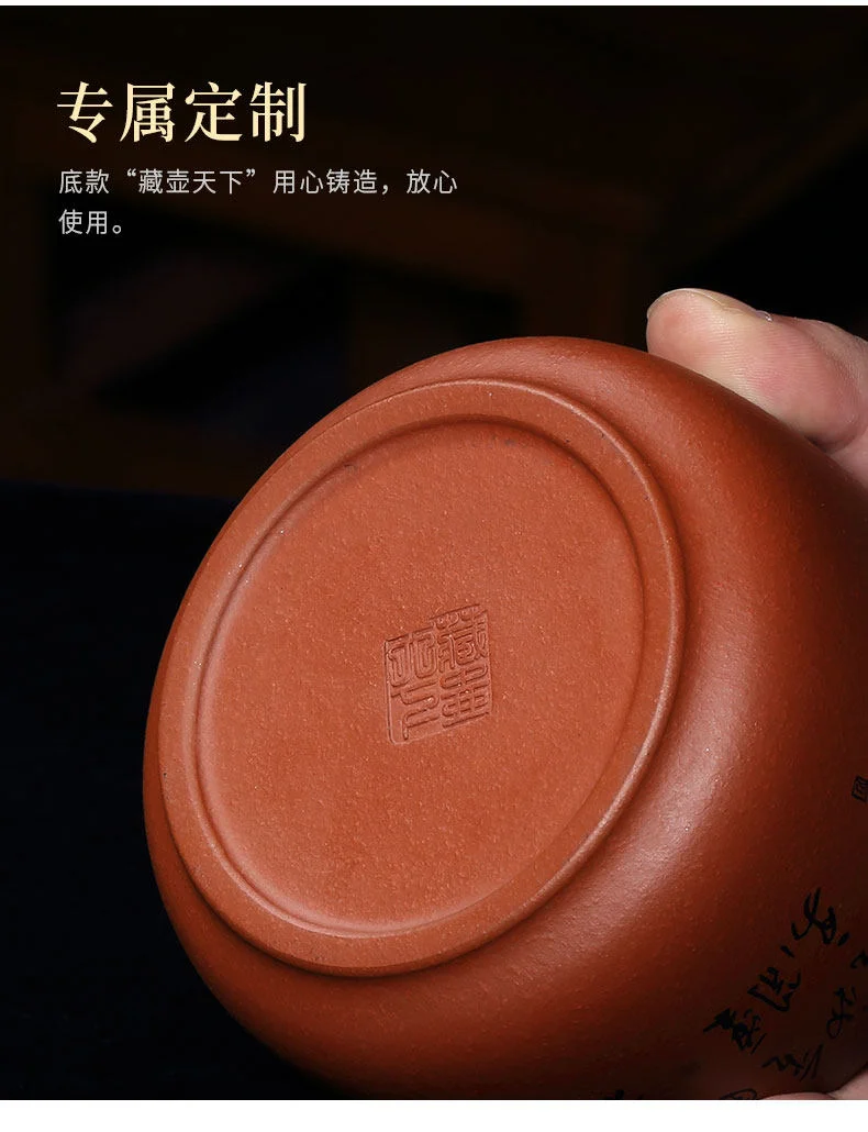 家用茶罐精品宜兴紫砂茶叶罐小号陶瓷密封罐中式普洱储茶罐紫砂罐 详情图 14