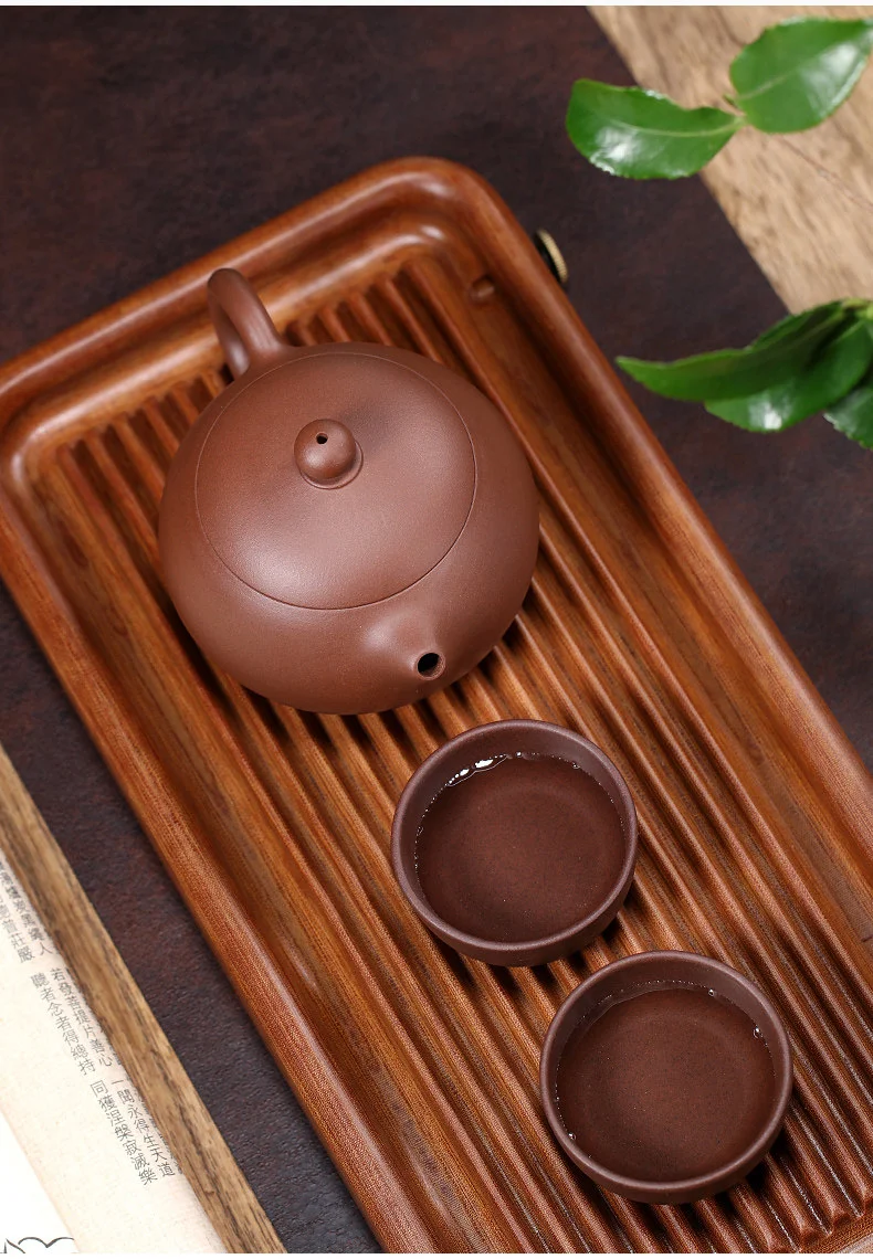 礼品宜兴紫砂壶纯手工茶壶紫砂茶具套装泡茶家用朱泥西施壶220ml 详情图 26