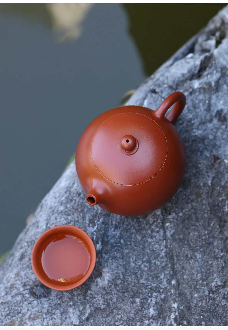 礼品宜兴紫砂壶纯手工茶壶紫砂茶具套装泡茶家用朱泥西施壶220ml 详情图 32