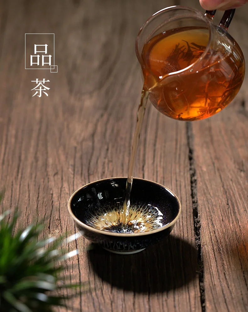 建盏品茗杯茶碗功夫茶杯陶瓷个人专用主人杯单杯天目釉茶盏小茶杯 详情图 10