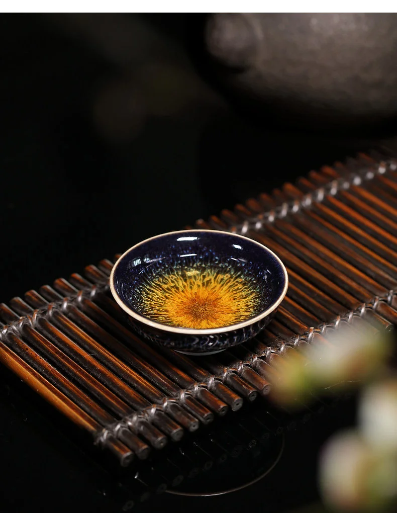 建盏品茗杯茶碗功夫茶杯陶瓷个人专用主人杯单杯天目釉茶盏小茶杯 详情图 11