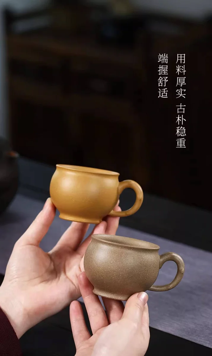 个人专用宜兴紫砂品茗杯功夫茶杯茶盏多种泥料竹节小杯闲叙主人杯 详情图 6