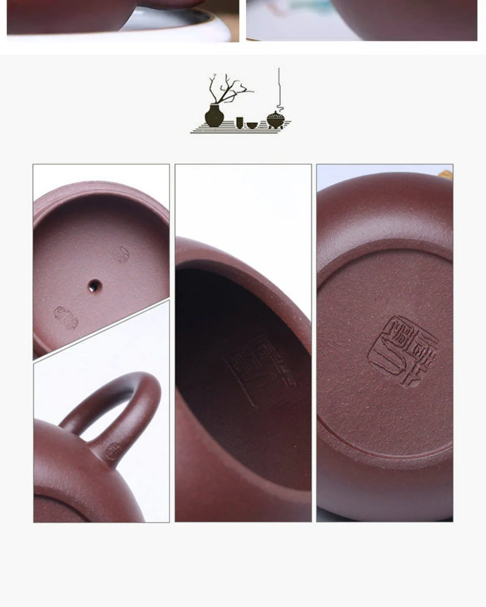 宜兴紫砂壶纯手工大容量泡茶壶原矿紫朱泥单人功夫茶具单壶大西施 详情图 8