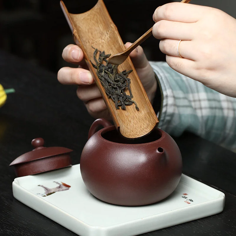 宜兴紫砂壶纯手工大容量泡茶壶原矿紫朱泥单人功夫茶具单壶大西施 - 5