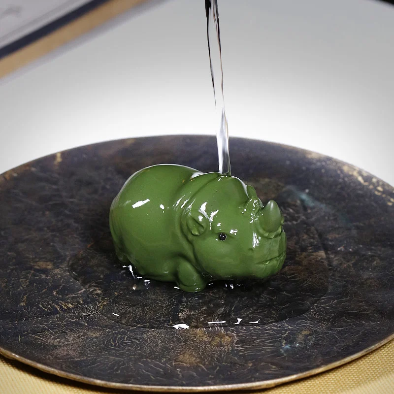 招财紫砂茶宠牛气冲天茶桌小摆件精品可养茶具配件摆设茶台装饰品 - 5