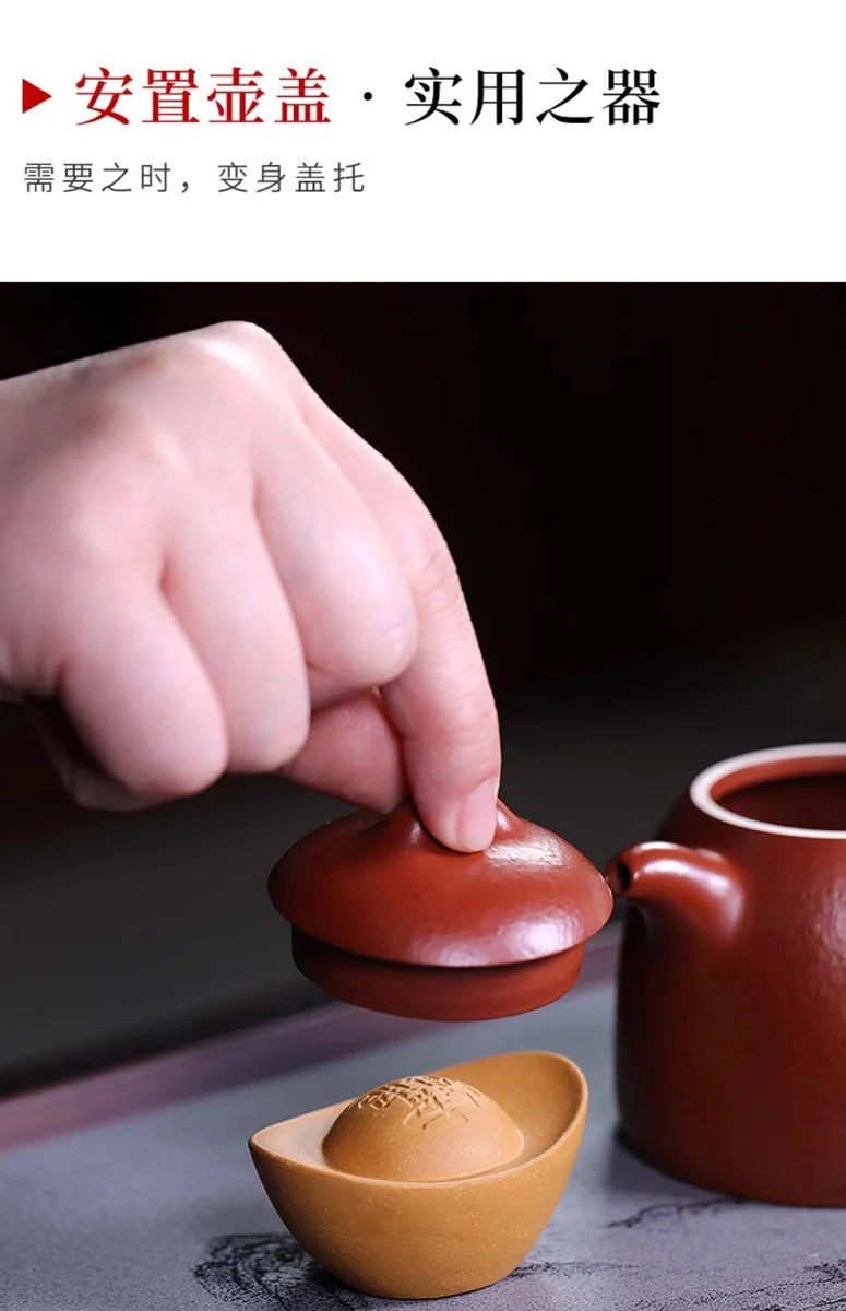段泥紫砂茶宠茶桌摆件精品可养茶具配件茶台风水摆件茶玩招财元宝 详情图 8