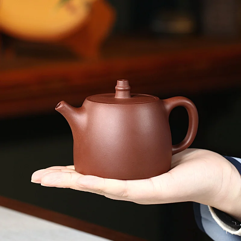 藏壶天下宜兴紫砂壶纯手工家用紫砂茶具套装原矿底槽清泡茶壶汉铎 - 5