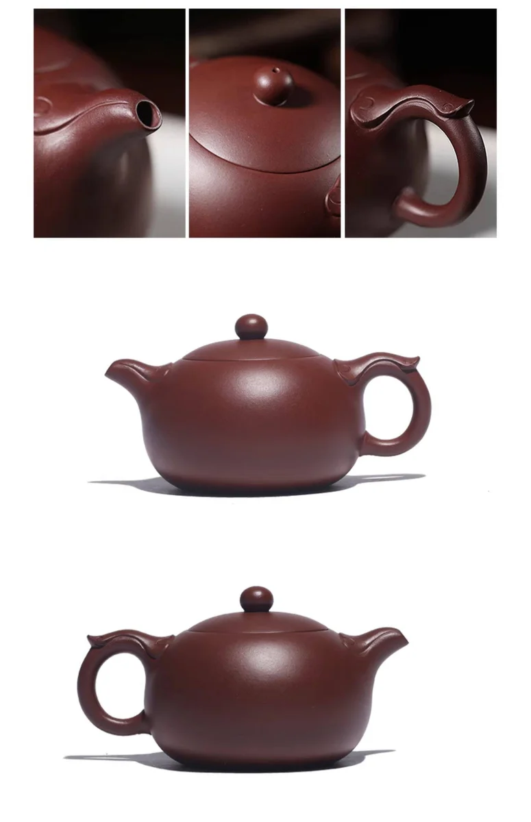 正宗宜兴紫砂壶纯手工茶壶原矿紫泥家用功夫茶具泡茶壶如意西施壶 详情图 18