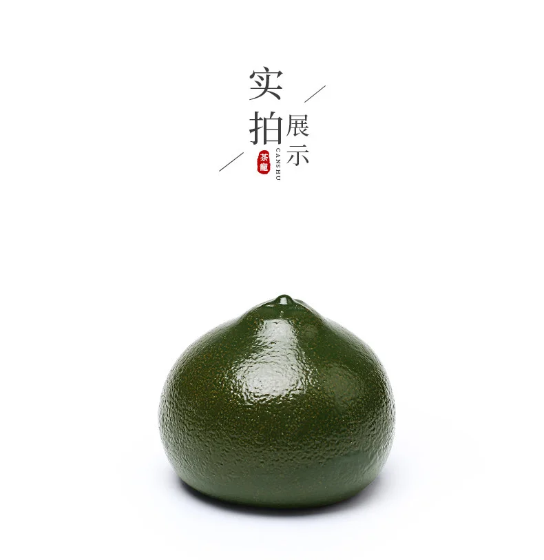 藏壶天下精品可养茶具配件茶桌摆件紫砂变色茶宠桔子茶玩吉祥如意 详情图 17