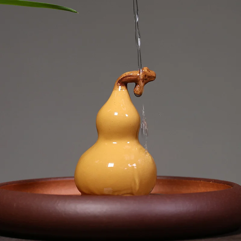 紫砂葫芦茶宠摆件精品可养茶桌风水摆件紫砂茶具摆件茶盘摆件茶玩 - 5