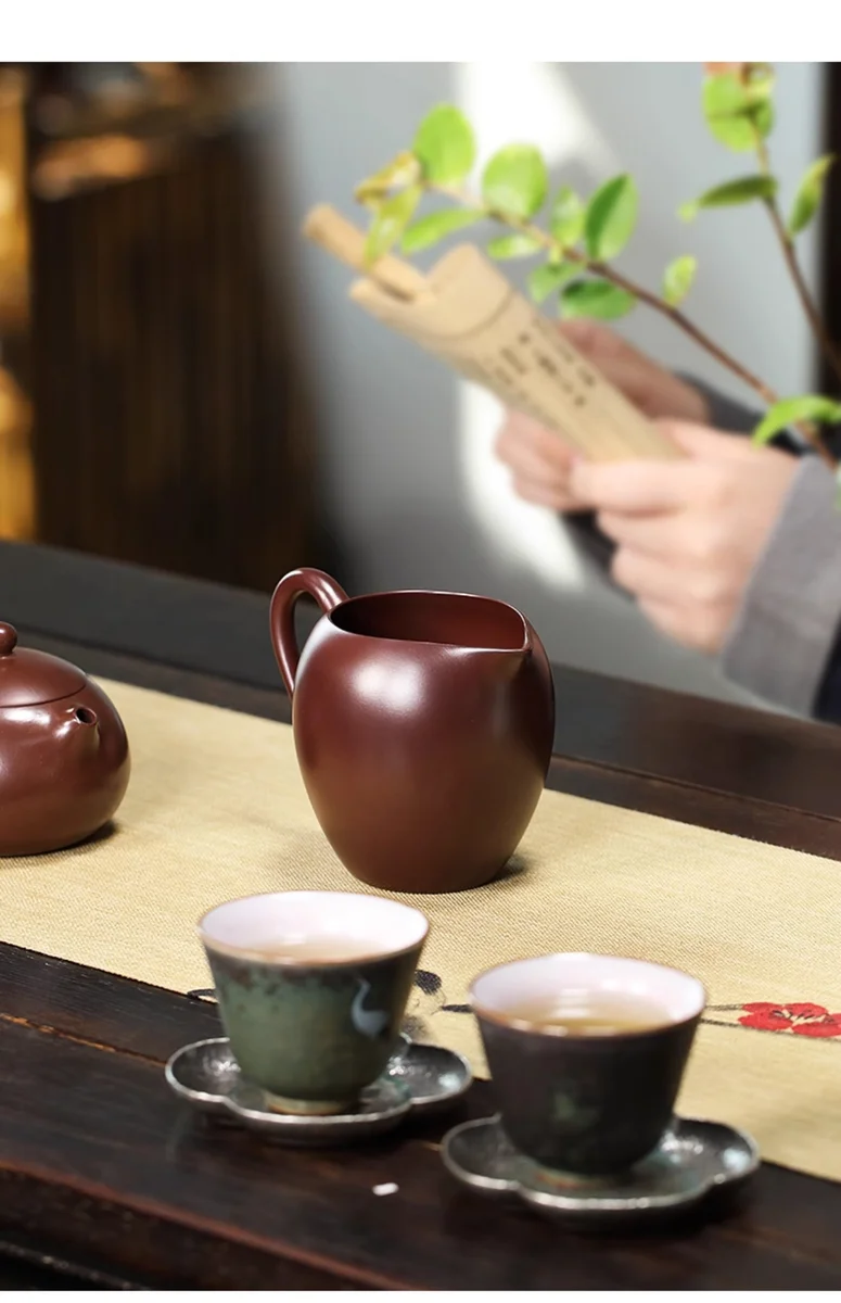 宜兴紫砂公道杯茶具配件公杯分茶器加厚耐热功道茶杯美人肩公道杯 详情图 36