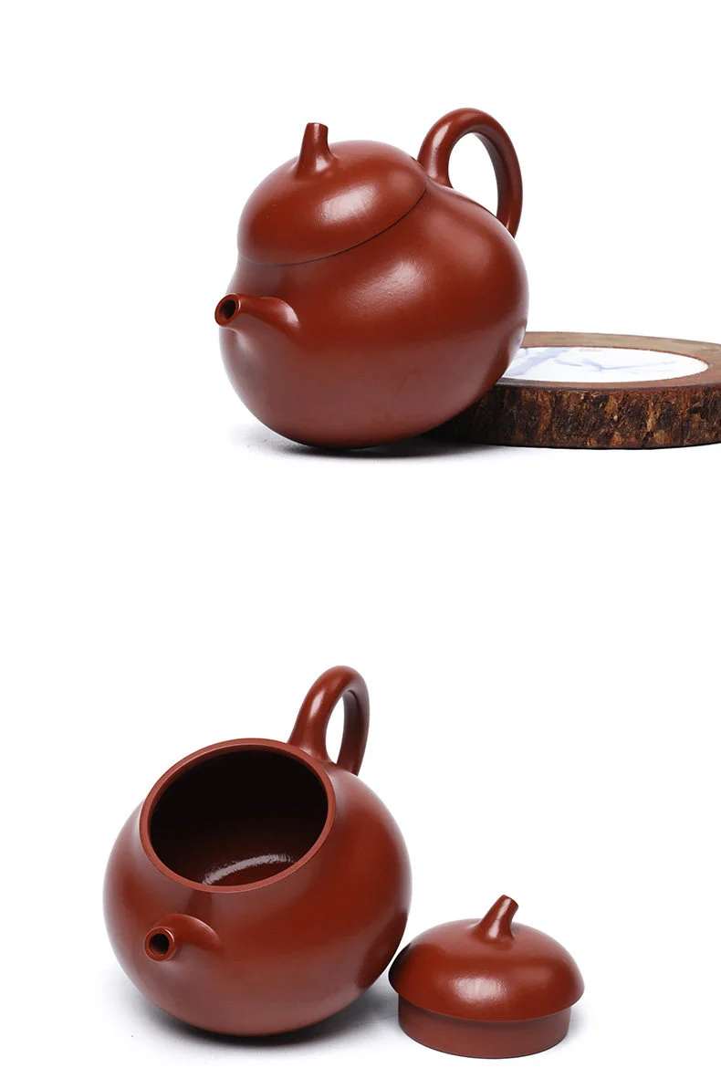 小容量宜兴紫砂壶纯手工功夫茶具原矿朱泥一人用小品泡茶壶茄瓜壶 详情图 17