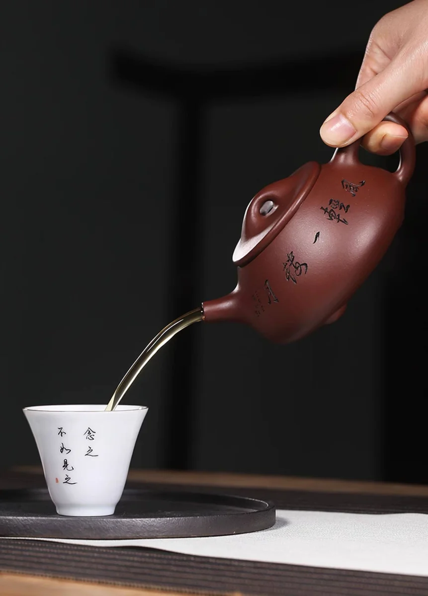 宜兴名家紫砂壶纯手工小茶壶单人家用茶具原矿底槽清景舟石瓢单壶 详情图 9