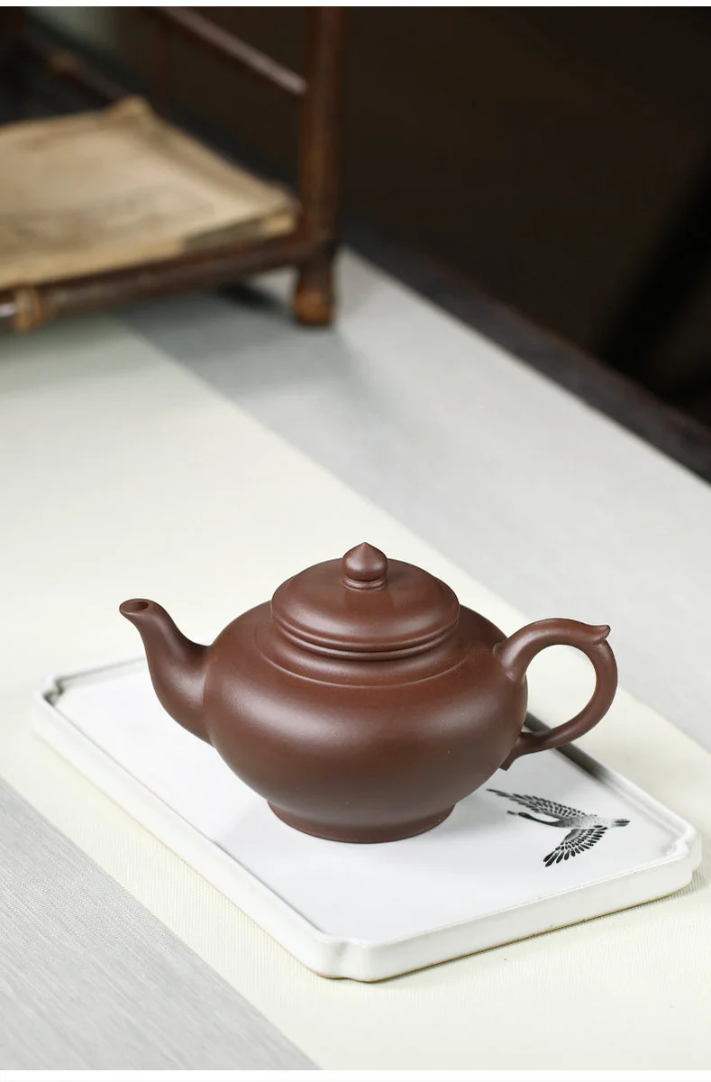 藏壶天下宜兴紫砂壶纯手工家用泡茶壶原矿紫砂茶具单壶紫泥笑樱壶 详情图 12