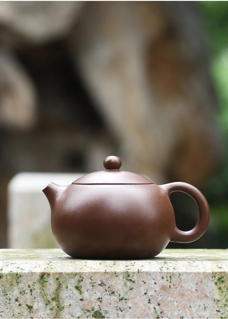 戴晨光宜兴纯手工紫砂壶原矿老紫泥紫砂茶具家用泡茶西施壶220ml 详情图 19