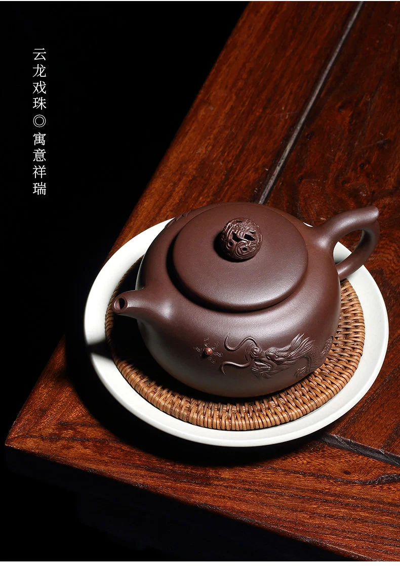 宜兴名家紫砂壶原矿老紫泥纯手工普洱茶壶单壶家用功夫茶具泡茶壶 详情图 3
