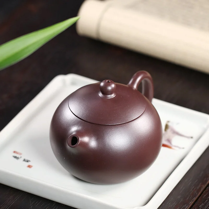 藏壶天下宜兴紫砂壶纯手工紫砂茶具单壶原矿紫茄泥家用泡茶壶西施 - 5