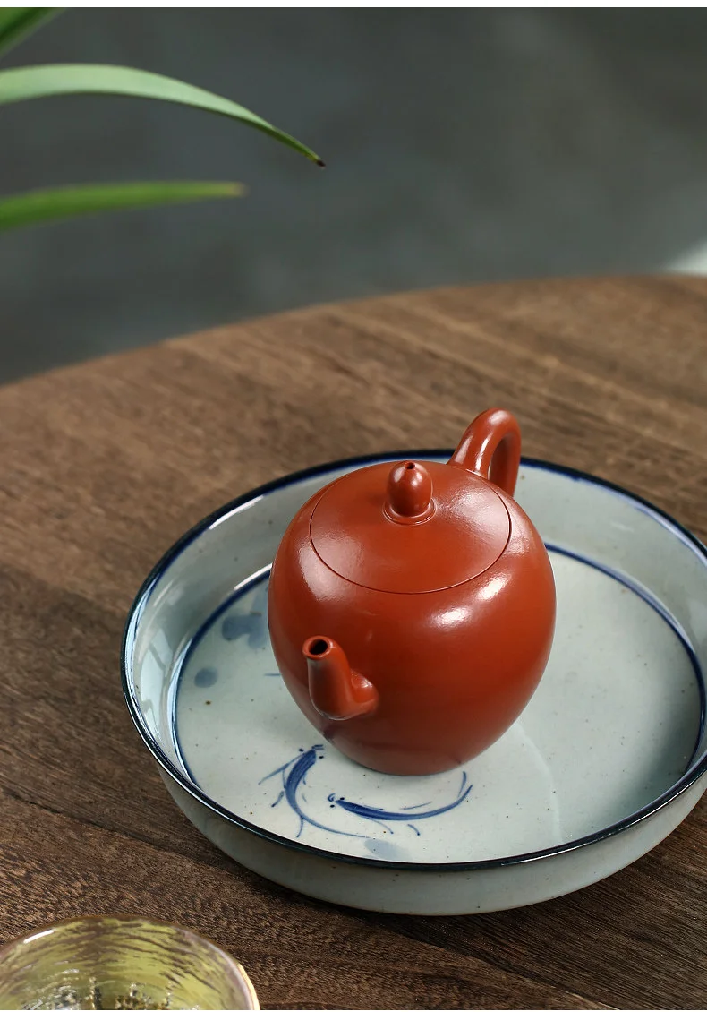 小容量宜兴紫砂壶纯手工功夫茶具原矿小煤窑朱泥小品泡茶壶美人肩 详情图 5