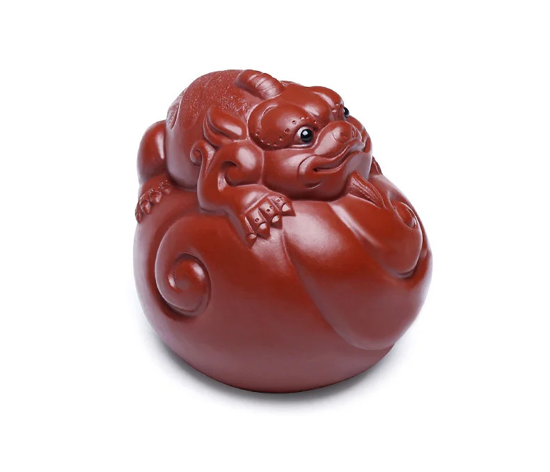 藏壶天下紫砂茶宠全手工摆件精品可养茶台茶玩创意手把件财源滚滚 详情图 17