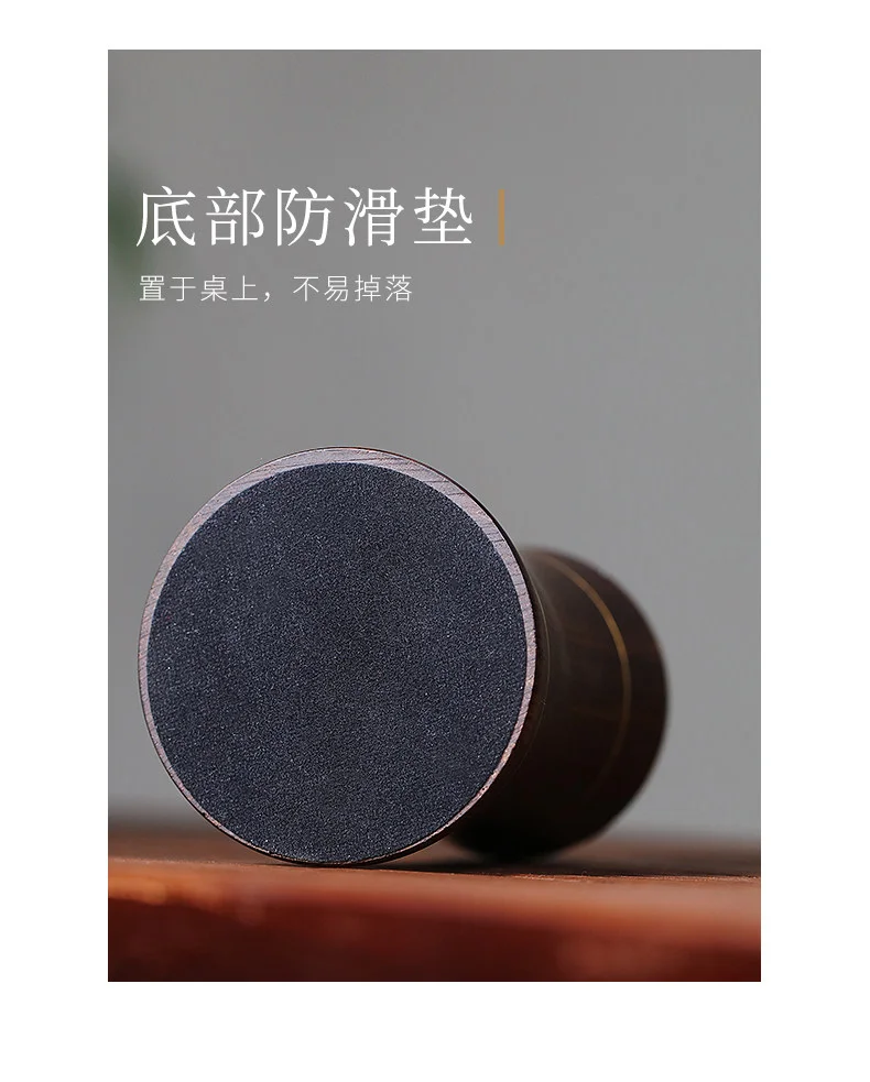 家用茶艺套组黑檀木茶道六君子功夫茶具配件茶刀茶勺茶叉茶夹套装 详情图 12