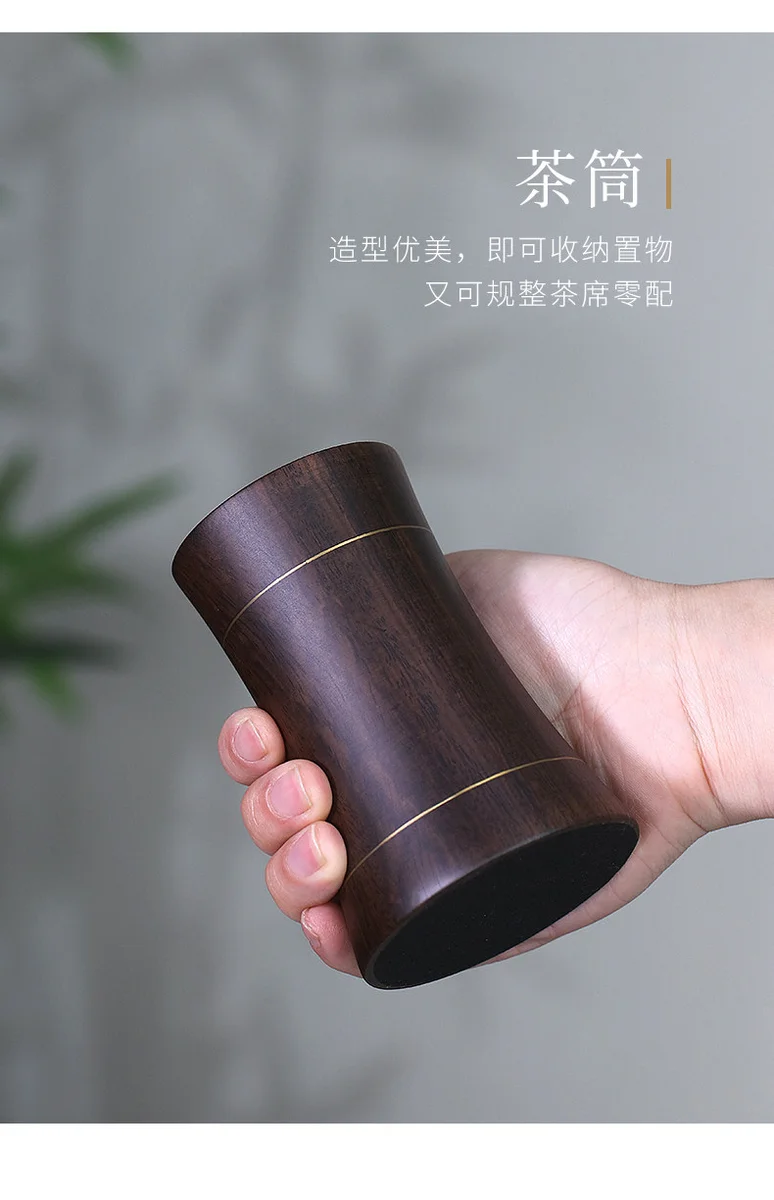 家用茶艺套组黑檀木茶道六君子功夫茶具配件茶刀茶勺茶叉茶夹套装 详情图 24
