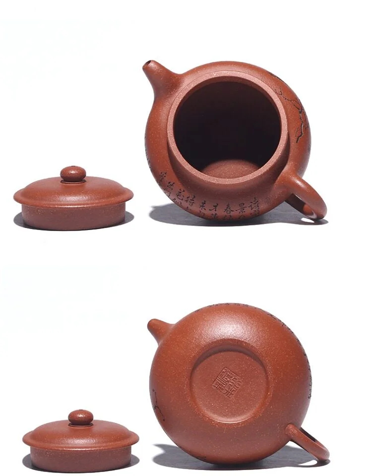 宜兴紫砂壶纯手工小茶壶刻绘降坡泥小容量仿古壶茶壶泡茶家用单壶 详情图 17
