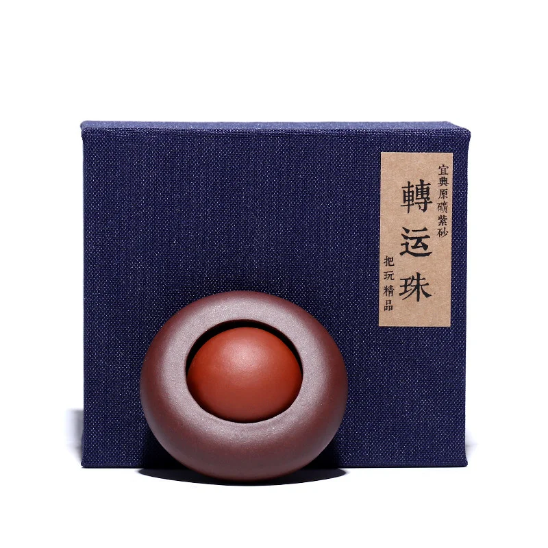 牛年转运珠男紫砂茶宠精品可养招财茶桌小摆件茶具配件摆设茶摆件 - 5