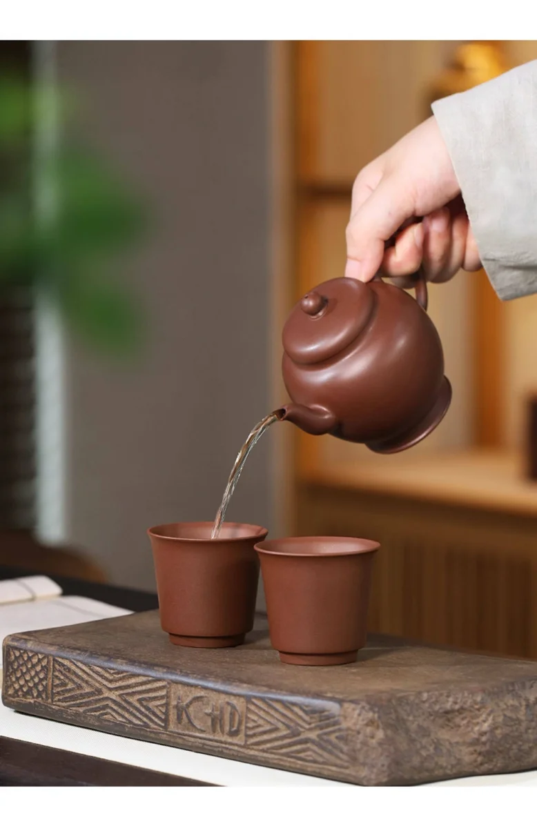 紫砂功夫茶杯个人专用主人杯原矿紫泥手工茶盏茶碗茶道闻香品茗杯 详情图 9