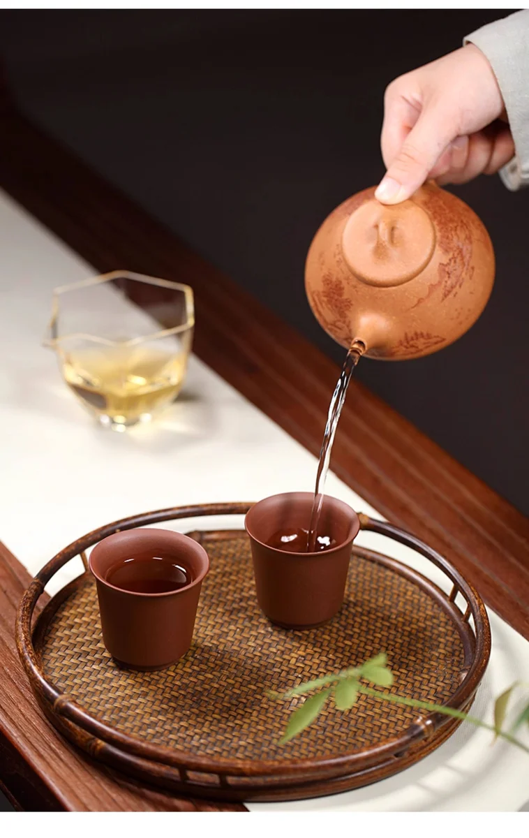 紫砂功夫茶杯个人专用主人杯原矿紫泥手工茶盏茶碗茶道闻香品茗杯 详情图 14