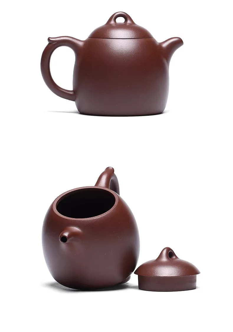 宜兴名家紫砂壶纯手工中式紫砂茶具单壶原矿老紫泥家用泡茶壶秦权 详情图 21