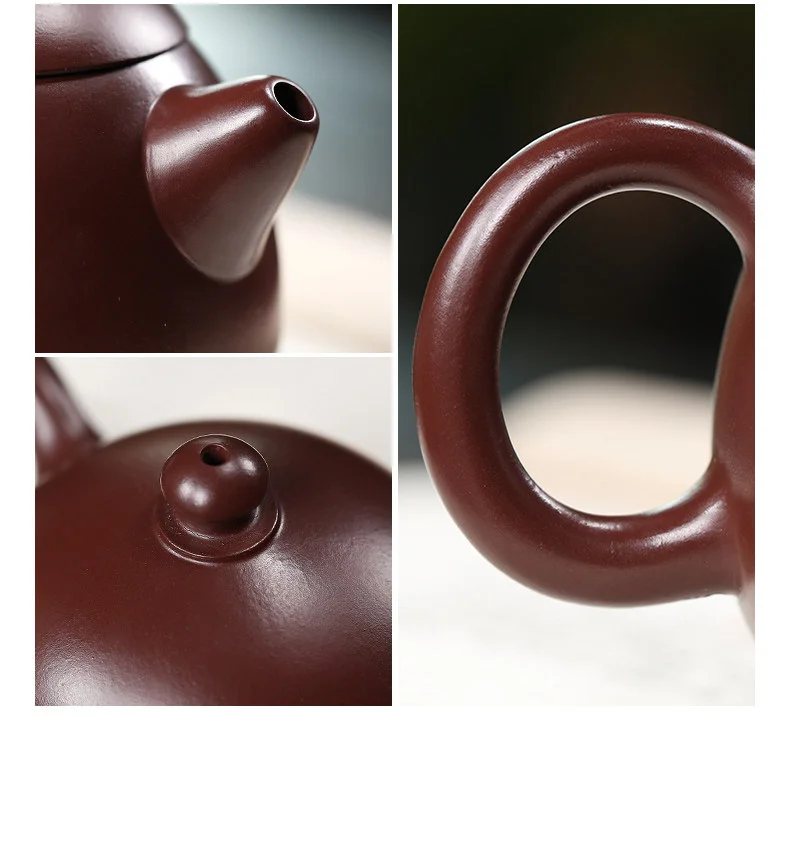 宜兴紫砂壶纯手工小容量家用功夫茶具原矿紫茄泥一人用泡茶壶龙蛋 详情图 10