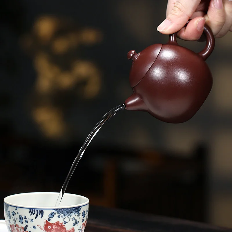 宜兴紫砂壶纯手工小容量家用功夫茶具原矿紫茄泥一人用泡茶壶龙蛋 - 6