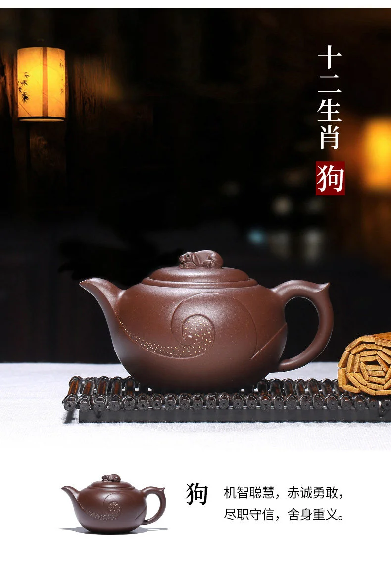 原矿紫泥宜兴紫砂壶套装纯手工茶壶单壶大容量家用泡茶茶具生肖壶 详情图 23