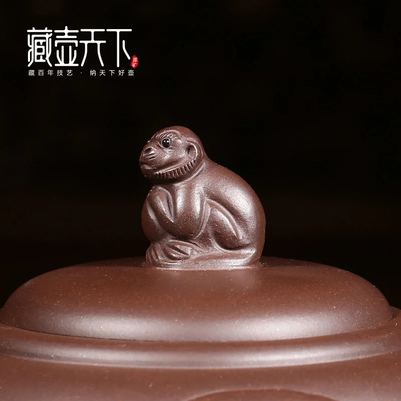 原矿紫泥宜兴紫砂壶套装纯手工茶壶单壶大容量家用泡茶茶具生肖壶 - 6